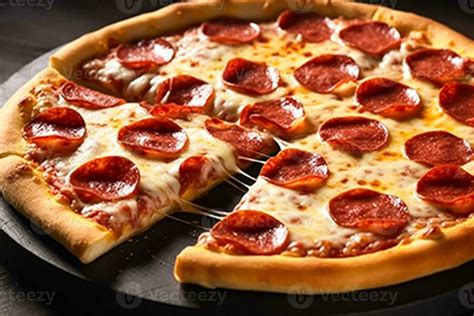 Pepperoni pizza hot and fresh, online delivery from pizzeria, take away ...