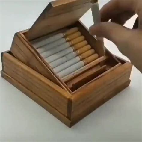 Сигаретница из дерева автоматическая чертежи