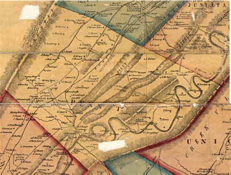 1856 Huntingdon Co. Pennsylvania Map
