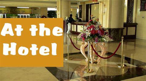 English Conversation: At the Hotel - YouTube
