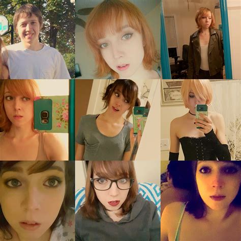 23 MtF 13.5 months HRT mini selfie timeline (timeline starts at 5