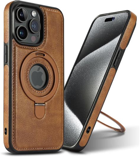 Amazon.com: VAUSERDY Magnetic for iPhone 14 Pro Max Leather Case