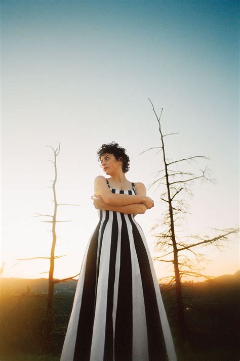Alia Shawkat in Spring’s Romantic Dresses