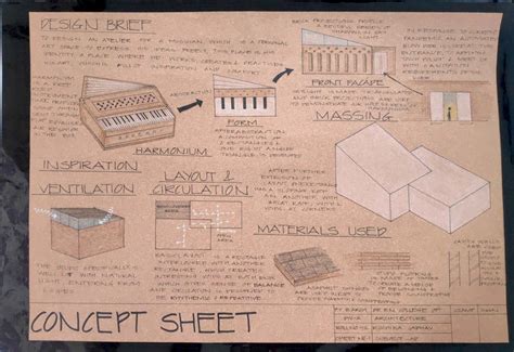 concept sheet studio design architecture design