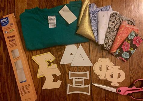 DIY Greek Letter Shirts