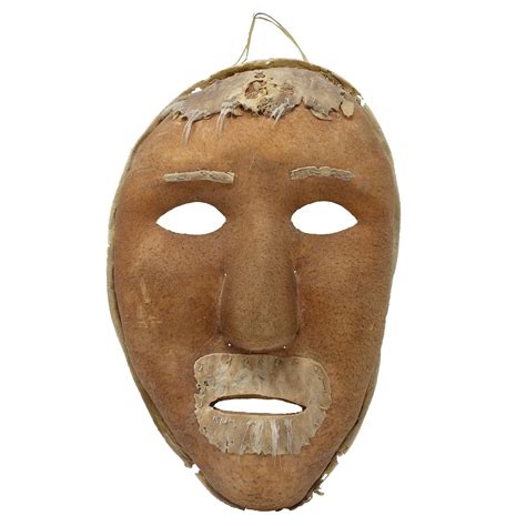 Contemporary Inuit Animal Hide Mask — Morgan Oakes Gallery