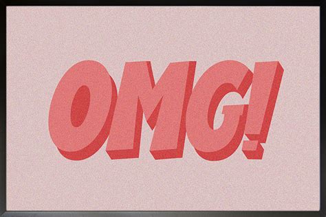 Comical OMG poster - Artdesign