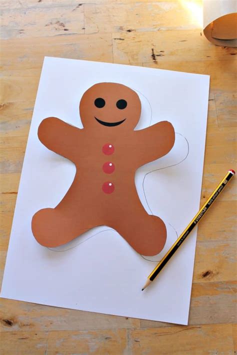 Gingerbread Man Craft Template