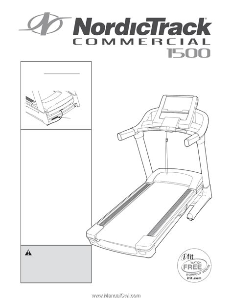 NordicTrack 1500 Treadmill | English Manual