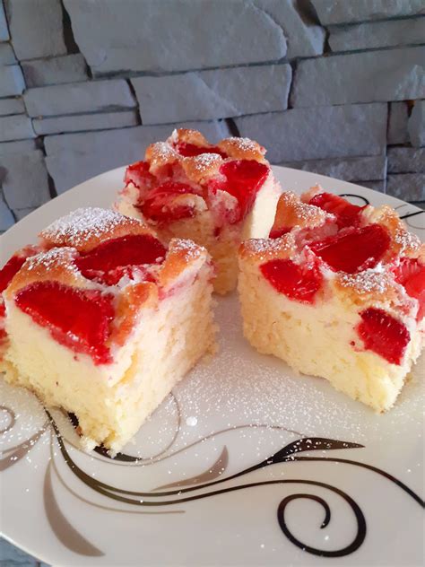 proste ciasto  truskawkami wasze przepisy