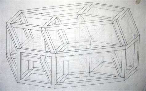 victor  sosa untitled  hypercube drawing pencil