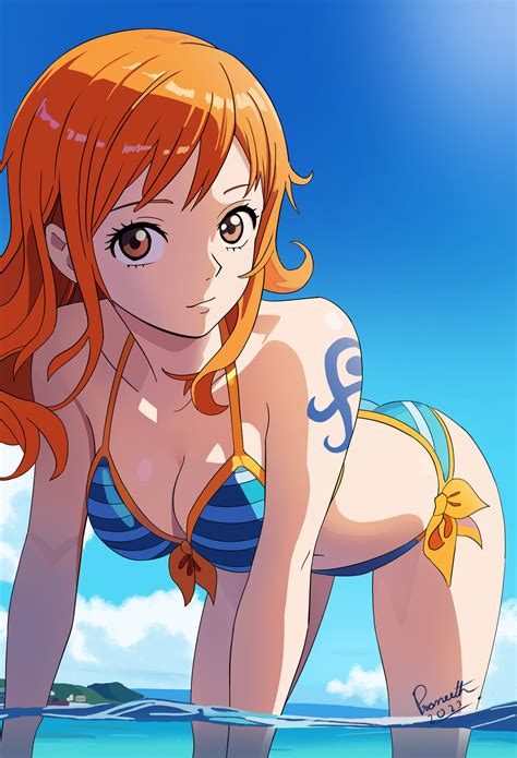 nami   piece  beach  praneeth  deviantart