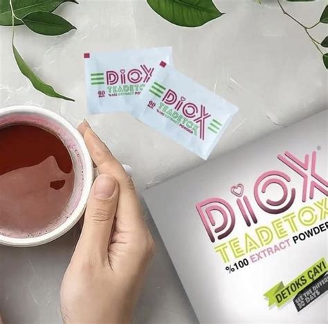 Ефективен чай за отслабване и детоксикция Diox Detox Tea - 60 сашета ...