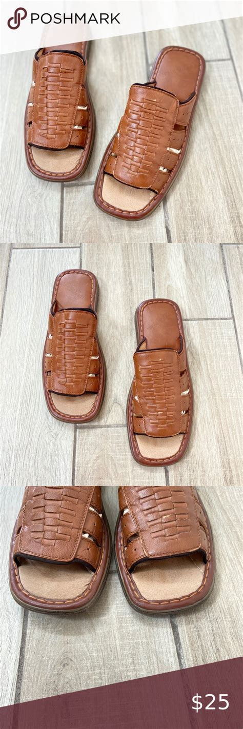 Carlo Pradi Men's Brown Leather Sandals