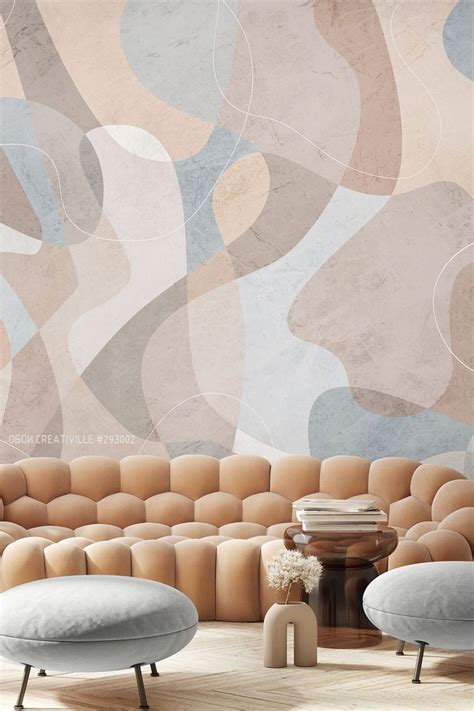 яркие обои в стиле минимализм | living room interior design | Дизайн ...