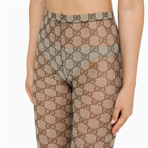 GUCCI Beige GG monogram stockings | TheDoubleF