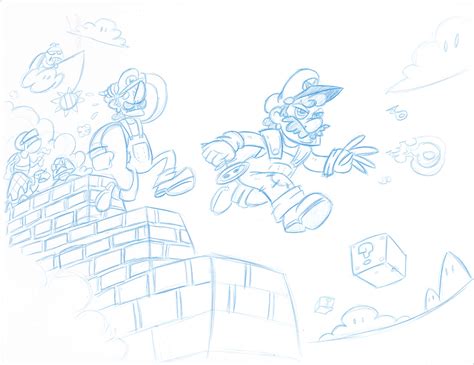 Mario/Luigi Sketch by MattCarberry on DeviantArt