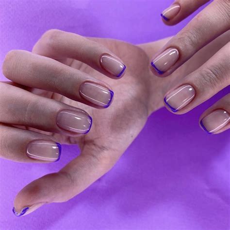 Синий френч | Nails, Beauty