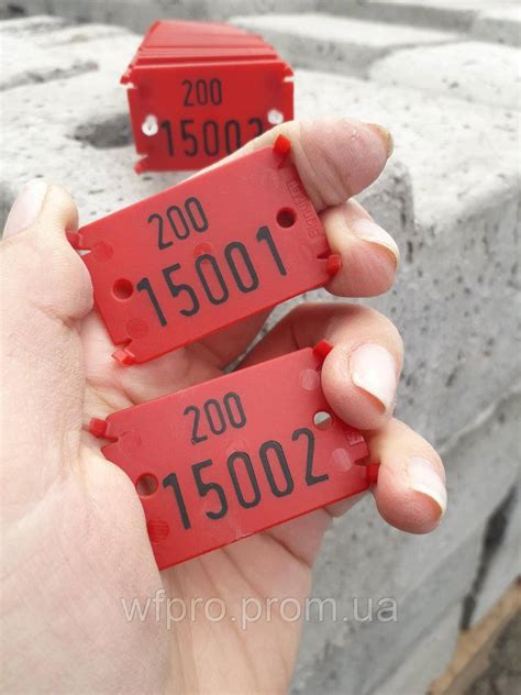Бирки Signumat для маркировки древесины, красные 1000 шт. (ID ...