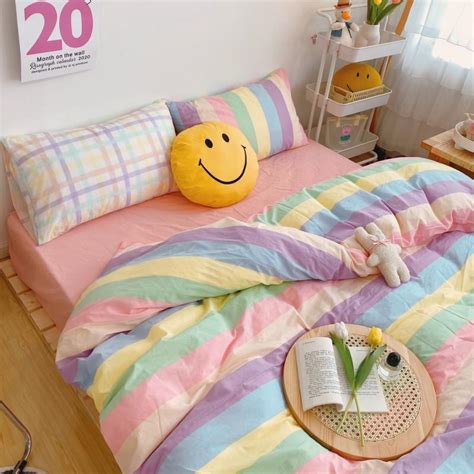 Fashion Rainbow Bedding Set JK2386 – Juvkawaii