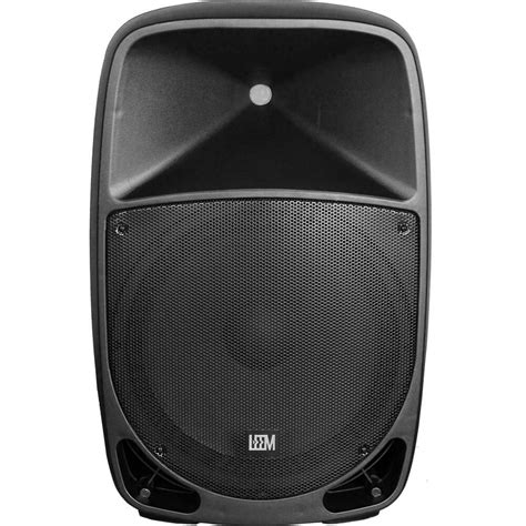 Leem PR-15HR Rechargeable, Active 120W, 2-Way, 15" PA Speaker System ...