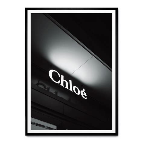 Chloé B&W poster | Postera.art