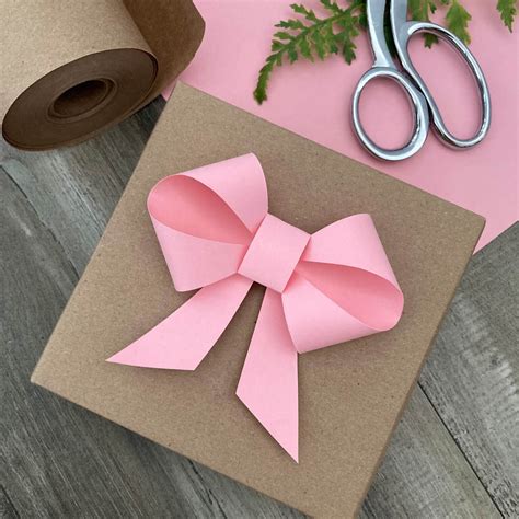 paper bow gift topper gift wrapping love