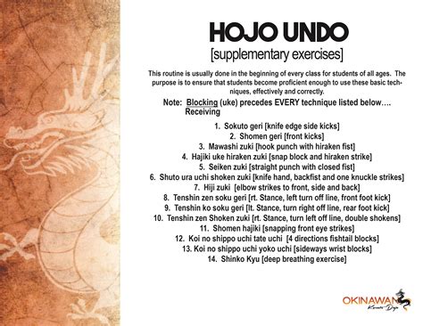 studentkithojo undo okinawan karate dojo