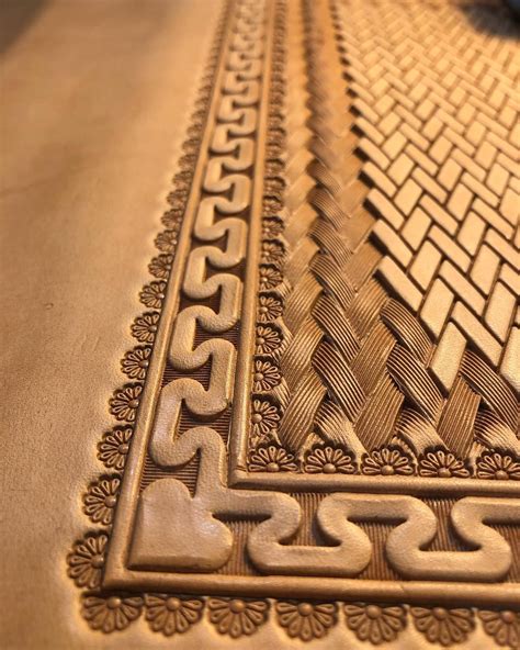 border leather stamping patterns