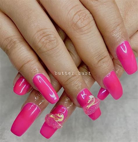55 Neon Pink Nails for Electrifying Nails That Stand Out