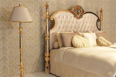 Золотая спальня - 100 фото идей интерьера золотом в спальне