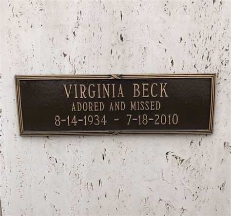 Virginia Miriam “Virginia Bell” Beck White (1934-2010) - Find a Grave