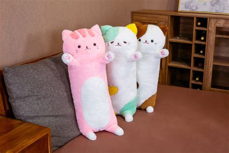Kawaii Cozy Long Cat Pillow Plush (80cm) | ooKawaii