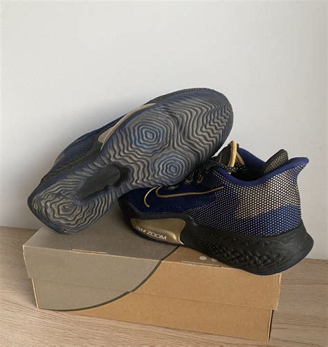 🔥Nike Air Zoom BB NXT Blue Metallic Gold Sneakers 20… - Gem