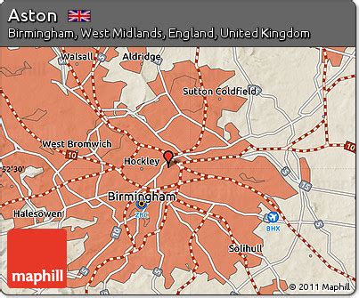 Aston Birmingham Maps