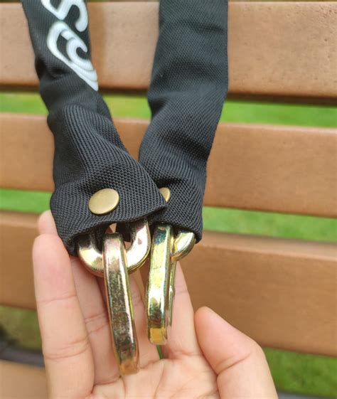 scmega thick security chain heavy duty hardened steel folding lock