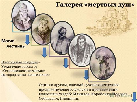 Презентация на тему: "Галерея «мертвых душ» Мотив лестницы Один за ...
