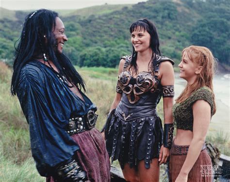 Lucy Lawless and the cast/crew of "Xena: Warrior Princess" (1995 - 2001