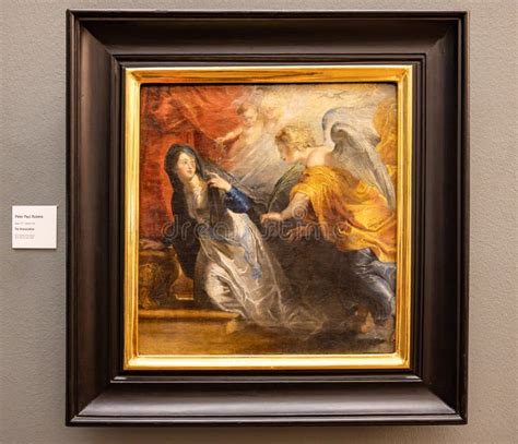 The Annunciation Painting by Peter Paul Rubens Stock Photo - Image of ...