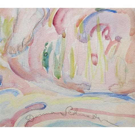 Donna Schuster “Nude Bathers” Watercolor, Pencil and Gouache For Sale