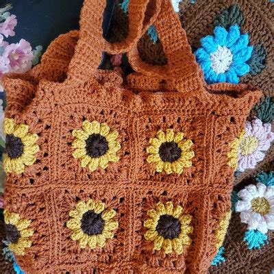 Shopping Bag Crochet Pattern Grocery Tote Handmade Tutorial Market Bag ...