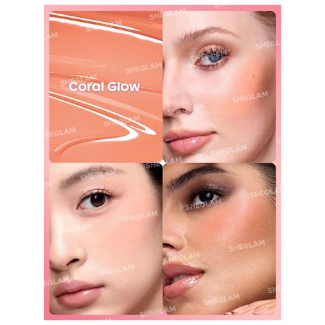 sheglam color bloom matte liquid blush coral glow eshaisticpk