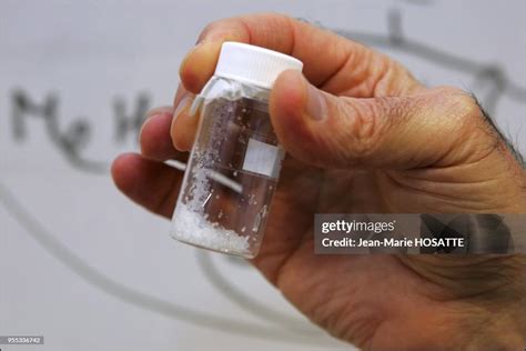 A sample of TATP. Pr. Ehud Keinan has obtained it mixing readily ...