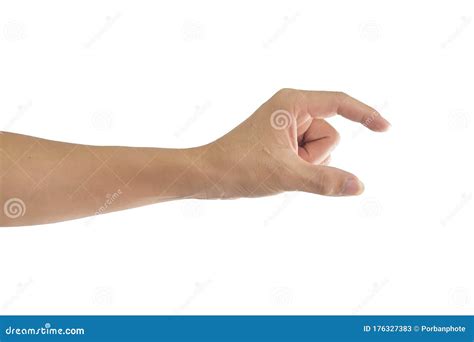 Hand Gesture Catch Isolated on White Stock Image - Image of wrist ...