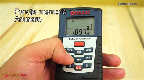 Bosch DLE 70 - Telemetru laser, 70 m, +/-1.5 mm/m - Prezentare completa ...