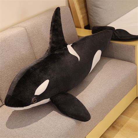 Orca De Pelucia - 50cm/75cm Orcinus Orca Whale Plush Toy Cartoon De Pelúcia De Baleia ...