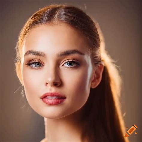 Close-up studio shot with detailed lighting and shadow play on skin and
