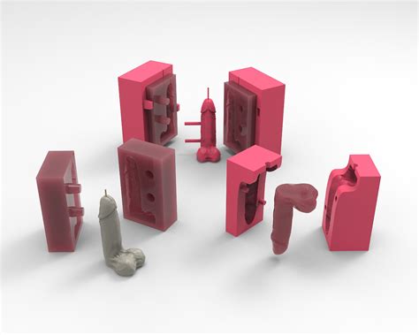 Penis STL Candle Molds, Silicone Mold, and Soap Mold DICK, Male Sex