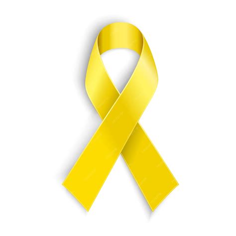 Yellow Bone Cancer Ribbon