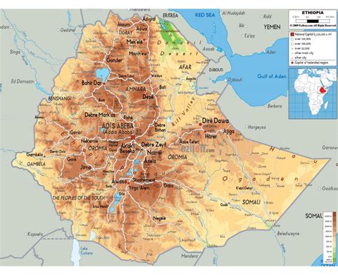 Карты Эфиопии | Коллекция карт Эфиопии | Африка | Maps of the World ...